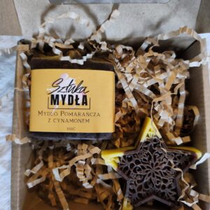 Zestaw dwóch mydeł pomarańcza z cynamonem